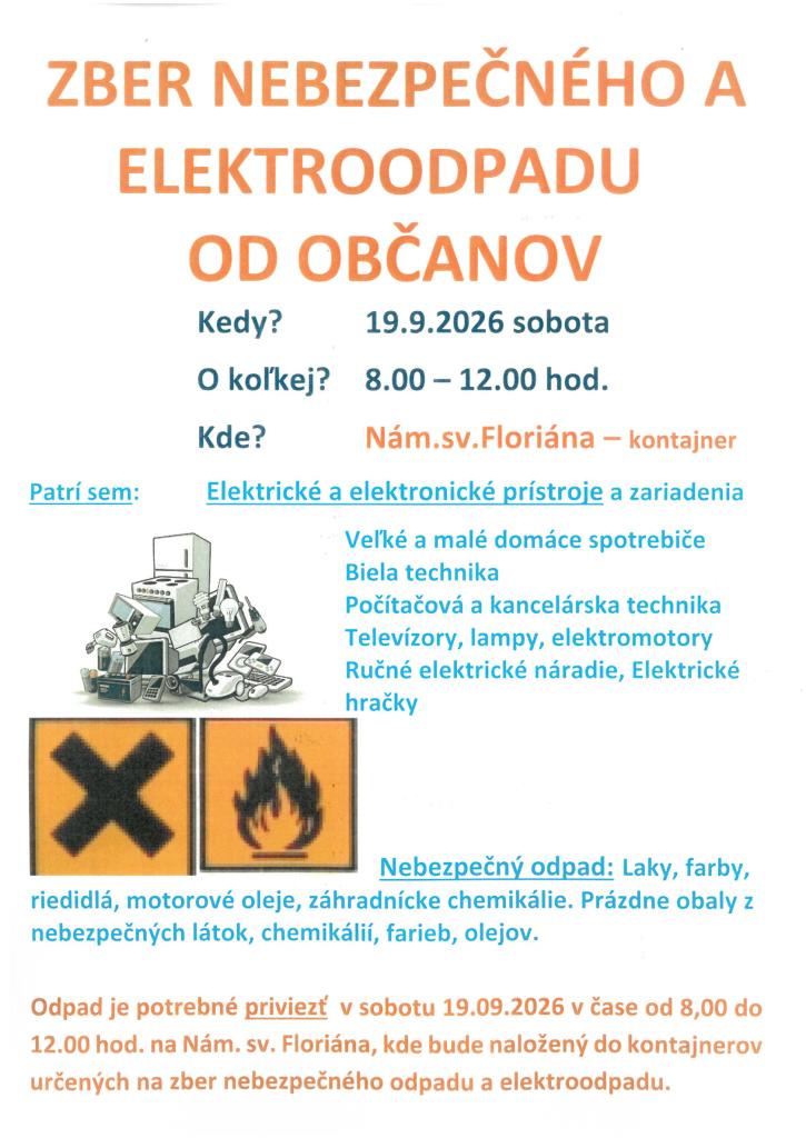 Zber elektroodpadu a&nbsp;nebezpečného odpadu
