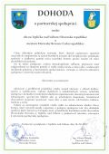 Dohoda o partnerskej spolupráci medzi obcou nad Váhom a mestom Moravský Beroun