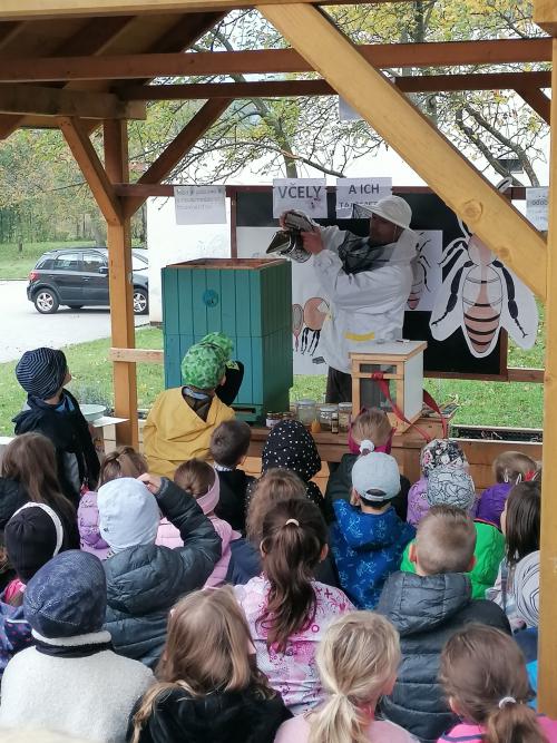 Včelár Peter Martinkkovič ukázal, ako včely v úľoch žijú.