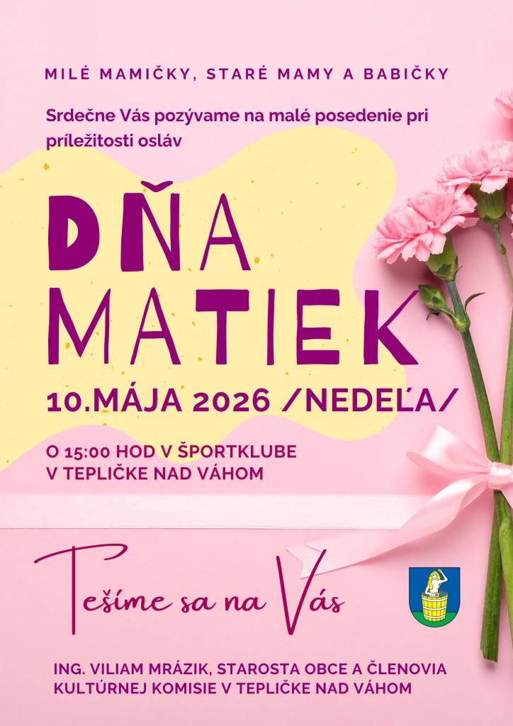 Pozvánka na Deň matiek 2026